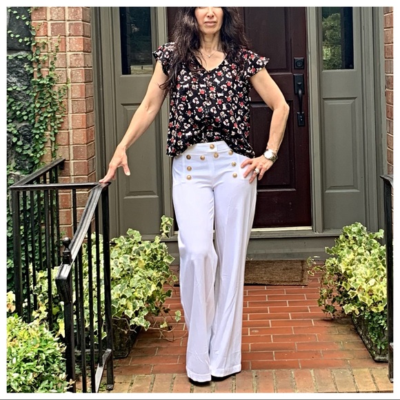 ✨LAST ONE✨Off white chic sailor style pants - Picture 5 of 8